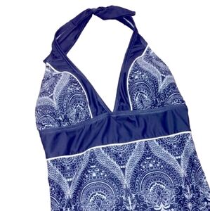 Venus one piece swimsuit blue paisley size 6